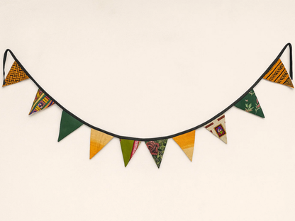 Upcycled Fabric Bunting | Party Decor | Boho Style Decor