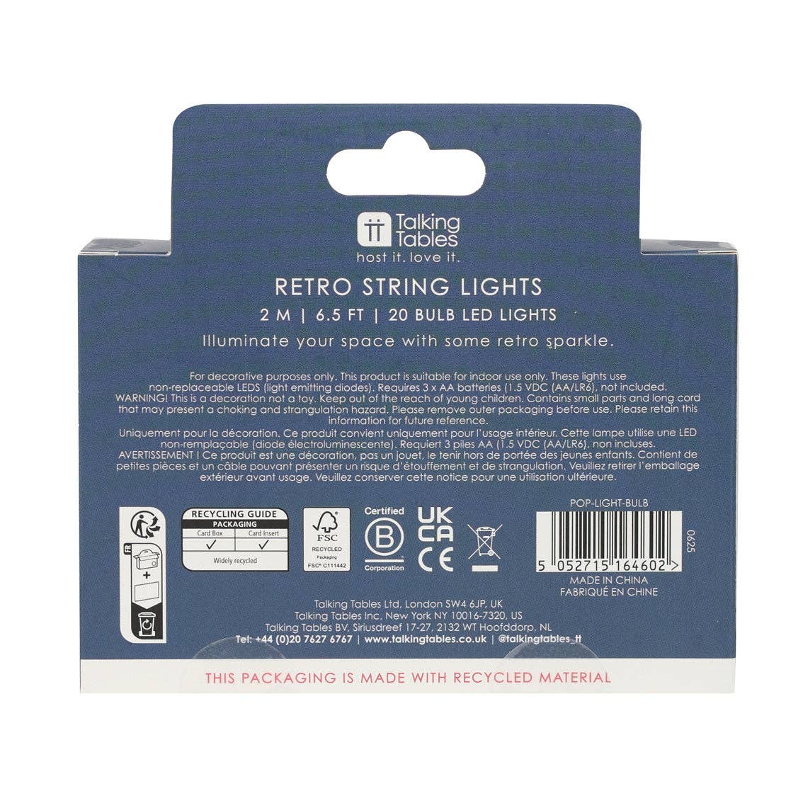 Retro Bulb LED String Lights - 2m