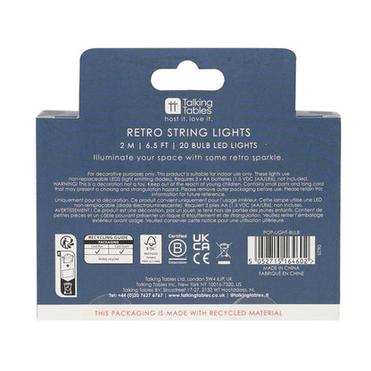 Retro Bulb LED String Lights - 2m