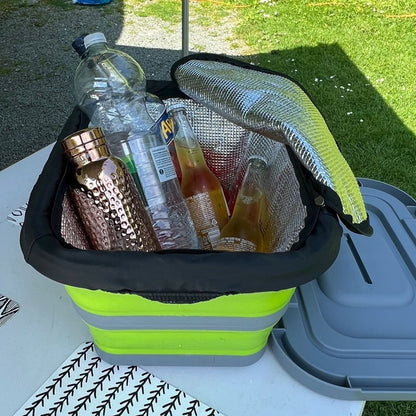 Pop Up Cool Box (18L lime/grey)