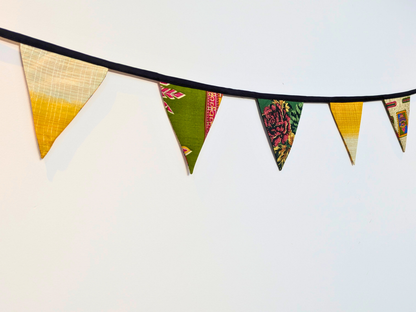 Upcycled Fabric Bunting | Party Decor | Boho Style Decor