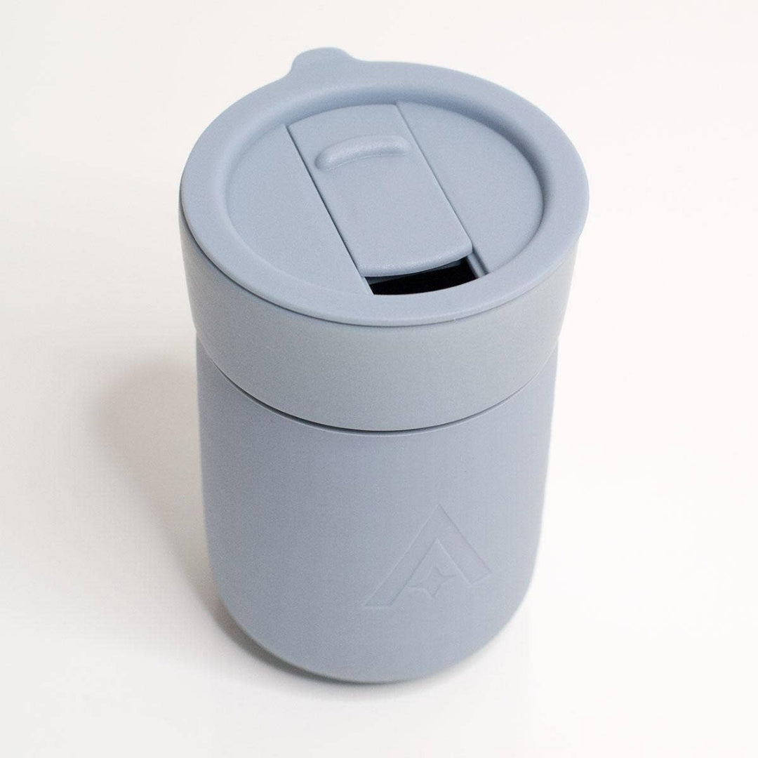 Carry Cup Ceramic Travel Mug with Lid - Cool Blue