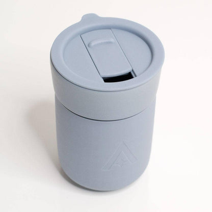 Carry Cup Ceramic Travel Mug with Lid - Cool Blue